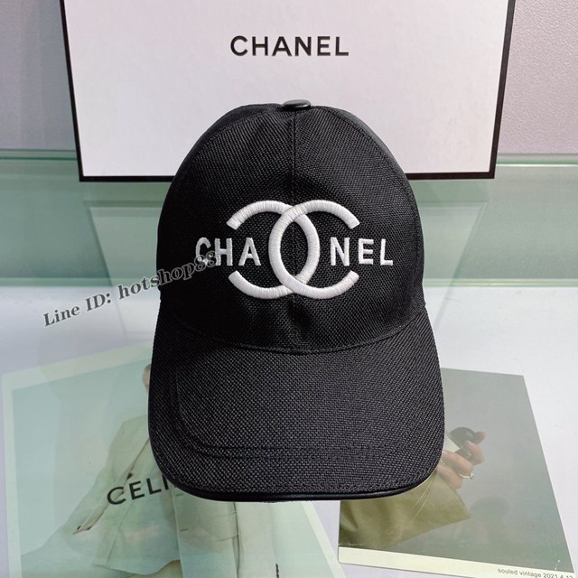 CHANEL專門店新款香奈兒男女可用百搭款經典語錄原單棒球帽 mmyj3068